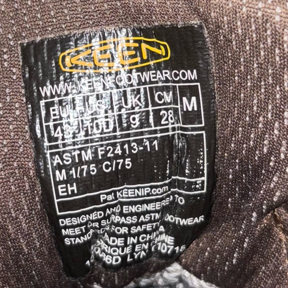 KEEN Utility Detroit XT Waterproof Work brown Boots men’s size 10 D - Picture 7 of 8